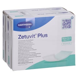 ZETUVIT Plus extrastarke Saugkompr.steril 10x10 cm CC Pharma