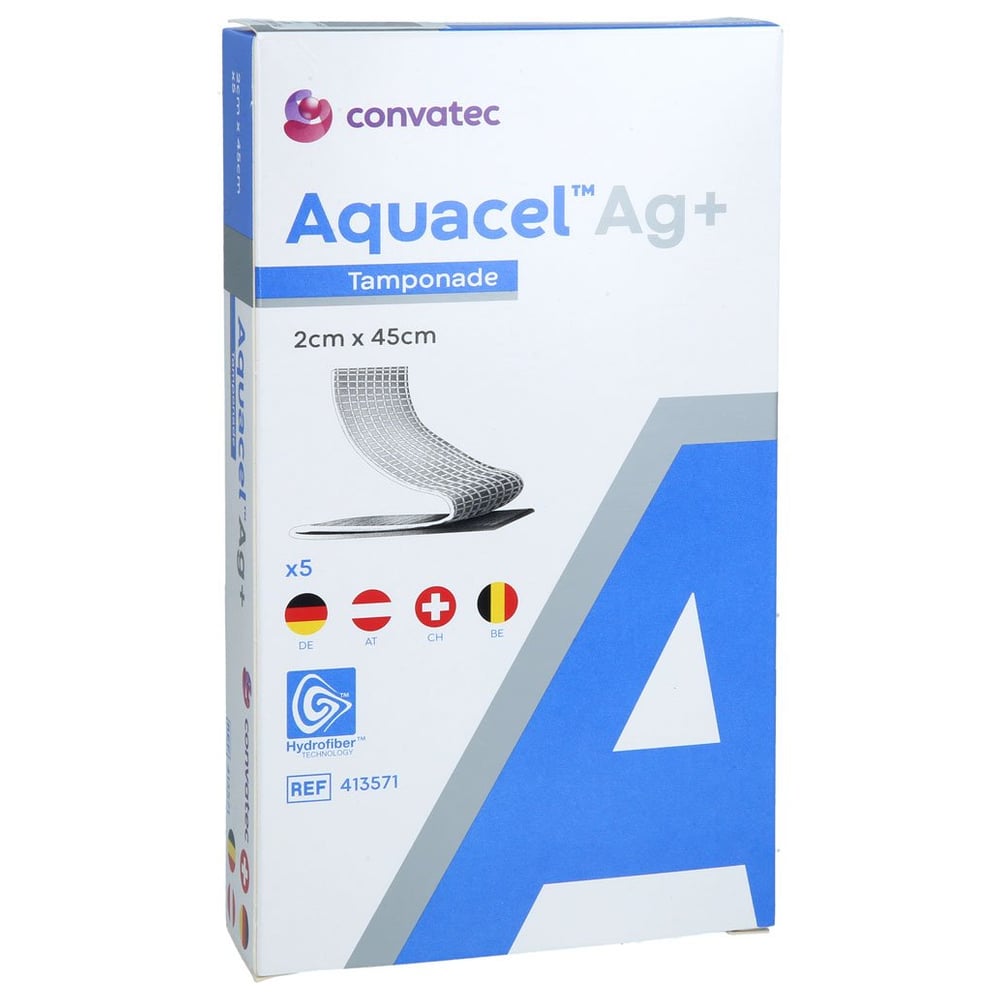AQUACEL Ag+ 2x45 cm Tamponaden