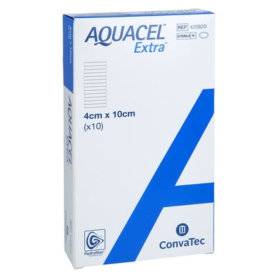AQUACEL Extra 4x10 cm Verband