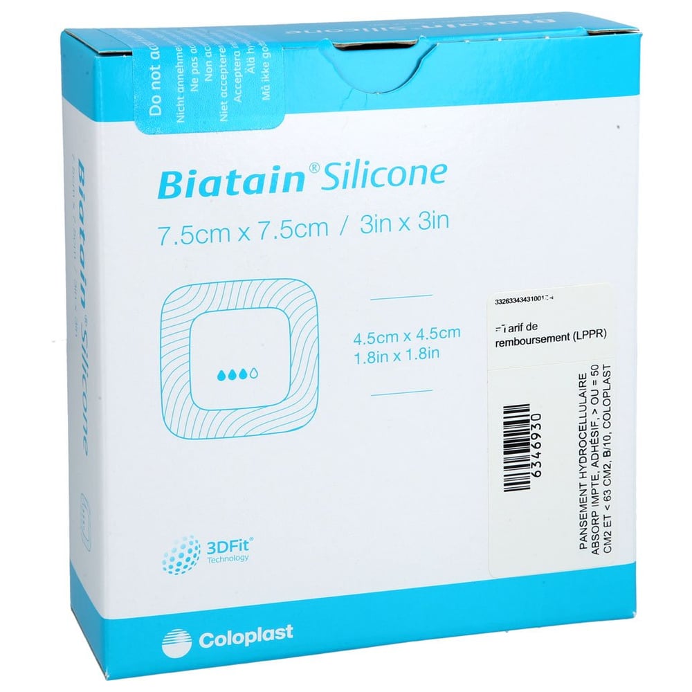 Biatain Silicone Schaumverband 7,5x7,5 cm Docpharm