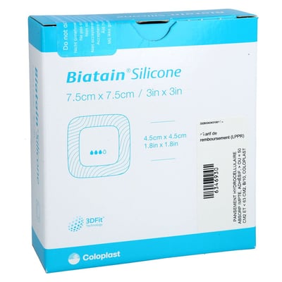 Biatain Silicone Schaumverband 7,5x7,5 cm Docpharm