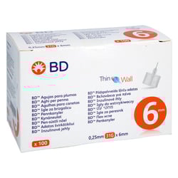 BD THIN Wall Pen-Nadeln 0,25 31 Gx6 mm