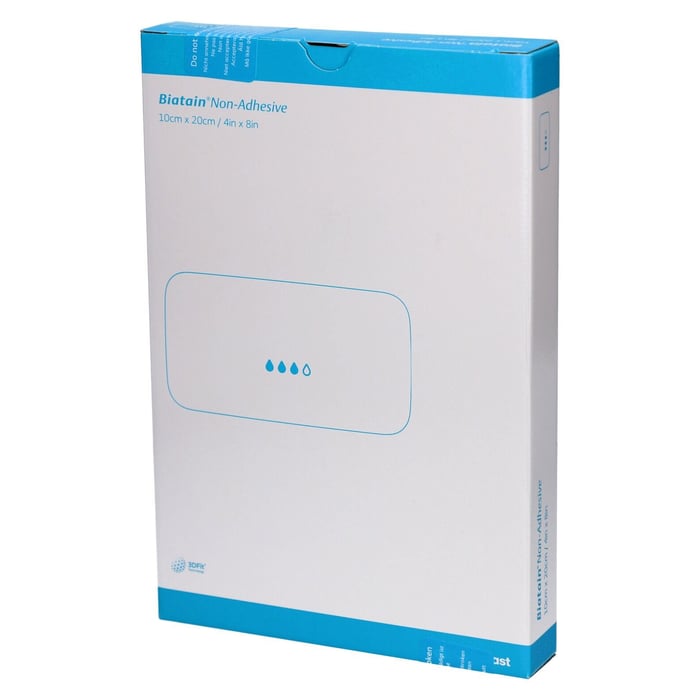 BIATAIN Schaumverband 10x20 cm nicht haftend
