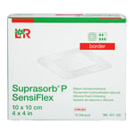 SUPRASORB P SensiFlex border 10x10cm