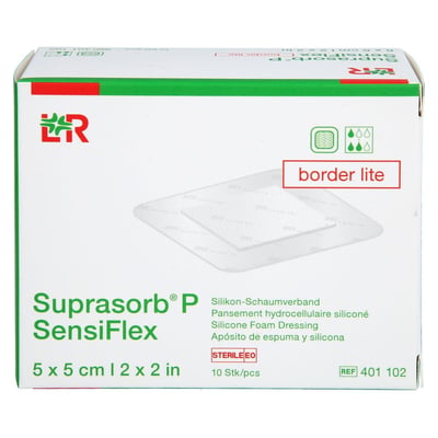 SUPRASORB P SensiFlex border lite 5x5cm