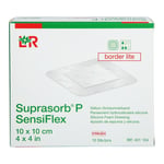 SUPRASORB P SensiFlex border lite 10x10cm