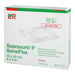 SUPRASORB P SensiFlex border lite 10x10cm