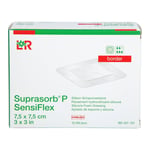 SUPRASORB P SensiFlex border 7,5x7,5cm