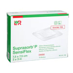 SUPRASORB P SensiFlex border lite 7,5x7,5cm