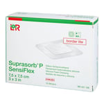 SUPRASORB P SensiFlex border lite 7,5x7,5cm