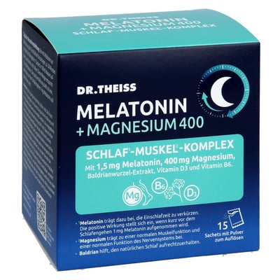 DR.THEISS Melatonin+Magn.400 Schlaf-Komplex Pulver