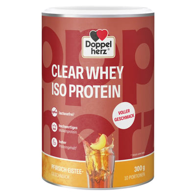 Doppelherz Clear Whey Iso Protein Pfirsich-Eistee Produktbild 1