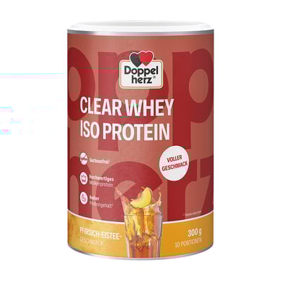 Doppelherz Clear Whey Iso Protein Pfirsich-Eistee