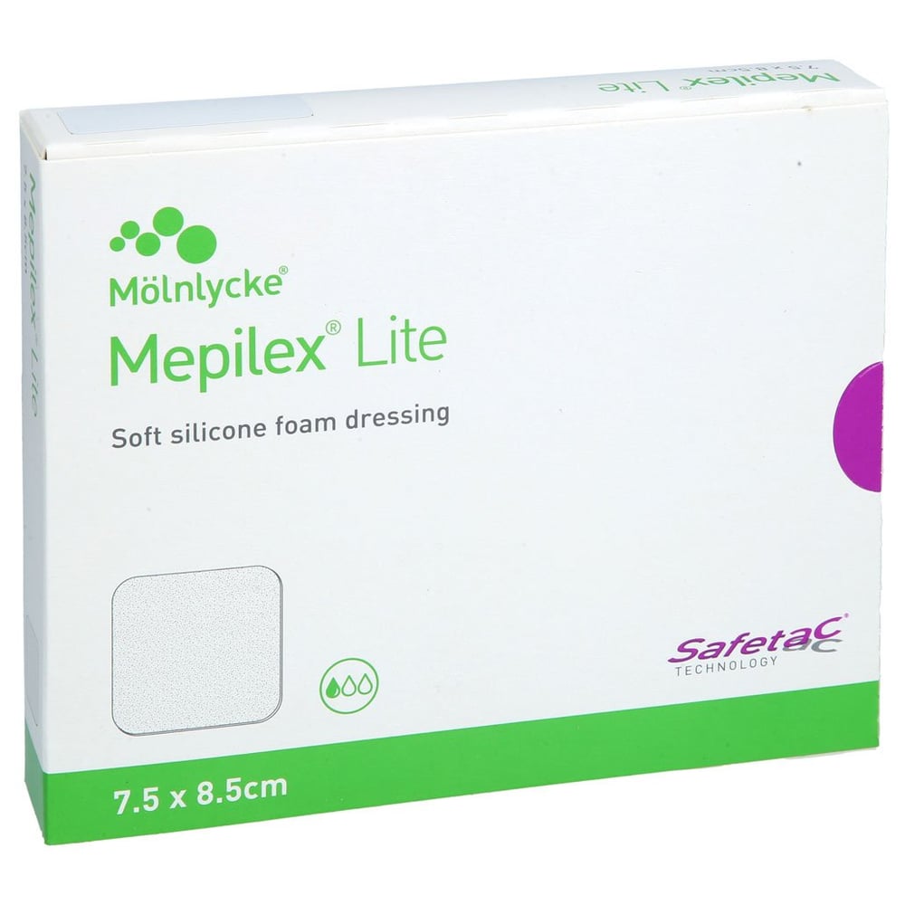 MEPILEX Lite Schaumverband 7,5x8,5 cm steril