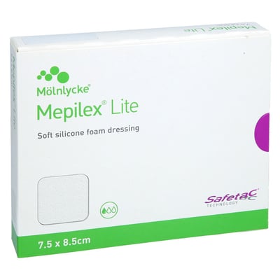 MEPILEX Lite Schaumverband 7,5x8,5 cm steril Docpharm