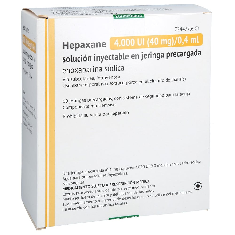 Hepaxane 4000 I.E. (40 mg)/0,4 ml Injektionslösung