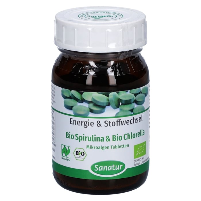 Bio Spirulina und Chlorella Tabletten