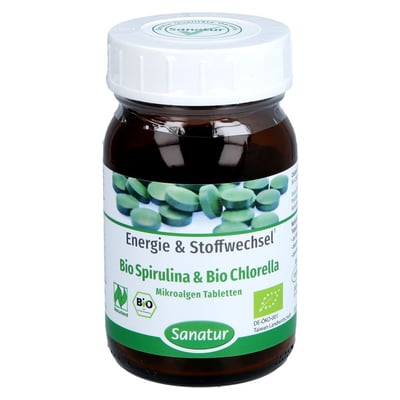 Bio Spirulina und Chlorella Tabletten