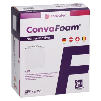 CONVAFOAM Schaumverband nicht-adhäsiv 10x10 cm