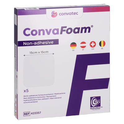 CONVAFOAM Schaumverband nicht-adhäsiv 15x15 cm