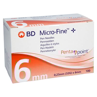 BD MICRO-FINE+ 6 Pen-Nadeln 0,23x6 mm