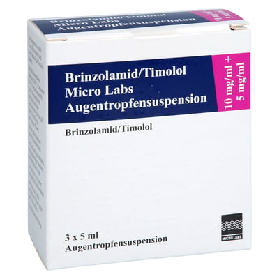 Brinzolamid/Timolol Micro Labs 10 mg/ml+5 mg/ml Augentropfensuspension