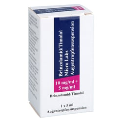 Brinzolamid/Timolol Micro Labs 10 mg/ml+5 mg/ml Augentropfensuspension