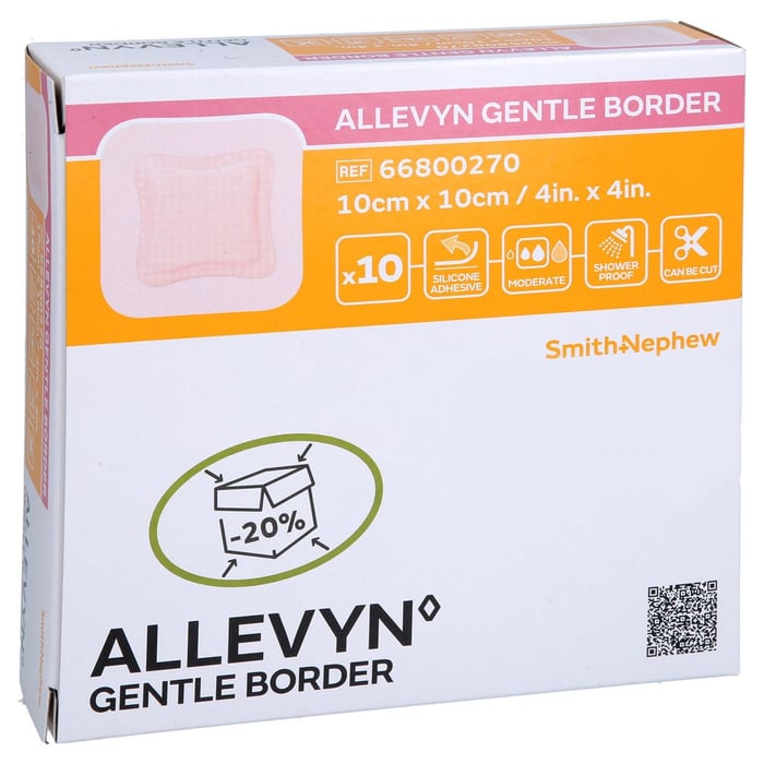 ALLEVYN Gentle Border 10x10 cm Schaumverb.