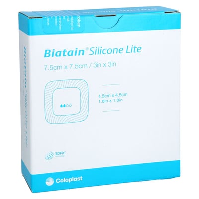Biatain Silicone Lite Schaumverband 7,5x7,5 cm BWB Medical