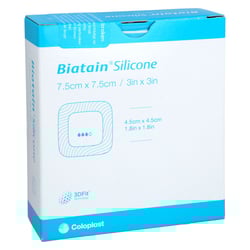 Biatain Silicone Schaumverband 7,5x7,5 cm BWB Medical