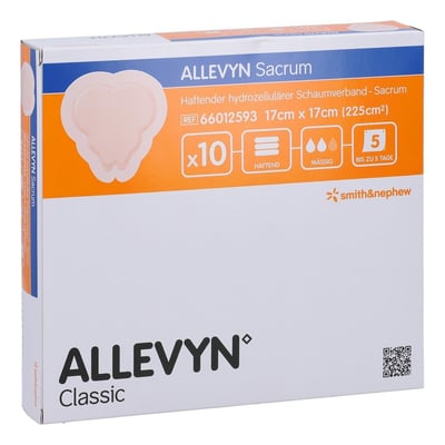 ALLEVYN Sacrum klein 17x17 cm Wundverband haftend Produktbild 1