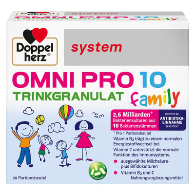 DOPPELHERZ Omni Pro 10 family system Trinkgranulat Produktbild 1