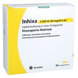 Inhixa 4000 I.E. (40 mg)/0,4 ml Injektionslösung