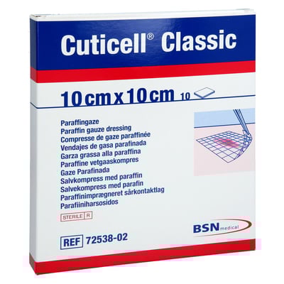 Cuticell Classic Wundgaze 10x10 cm Crosp Medical