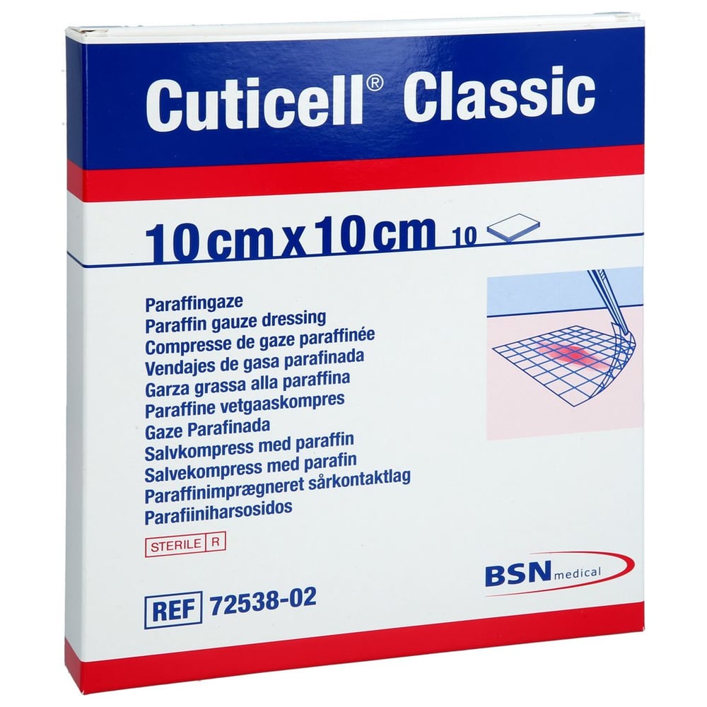 CUTICELL Classic Wundgaze 10x10 cm