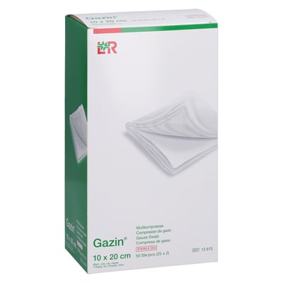 GAZIN Mullkomp.10x20 cm steril 8fach Crosp Medical