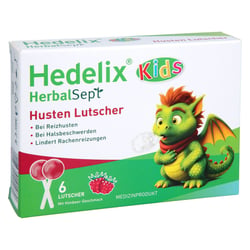 HEDELIX HerbalSept Husten Lutscher Kids