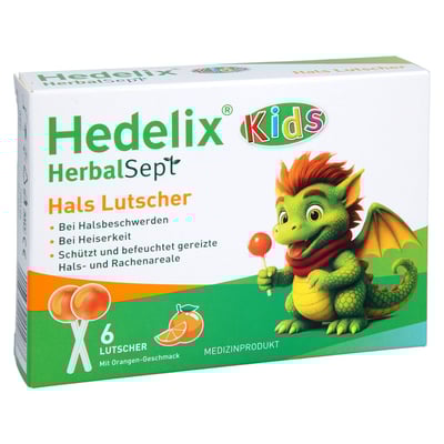 HEDELIX HerbalSept Hals Lutscher Kids
