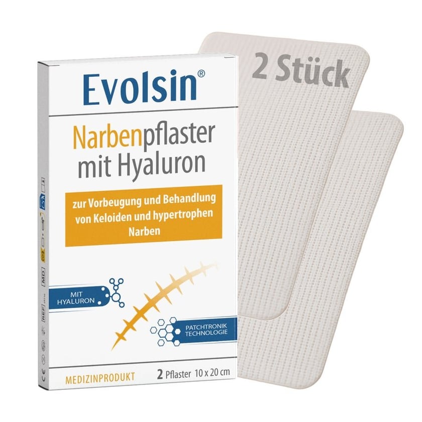 EVOLSIN Narbenpflaster mit Hyaluron 10x20 cm