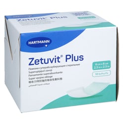 ZETUVIT Plus extrastarke Saugkompr.steril 6x6 cm