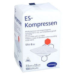 ES-Kompressen unsteril 7,5x7,5 cm 8fach ToValCare