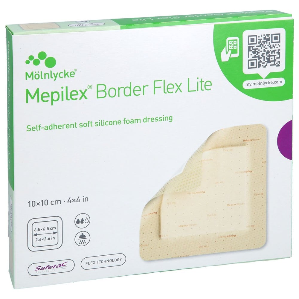 MEPILEX Border Flex Lite Schaumverband 10x10 cm
