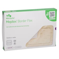 Mepilex Border Flex Schaumverband haftend 15x20 cm Tovalcare