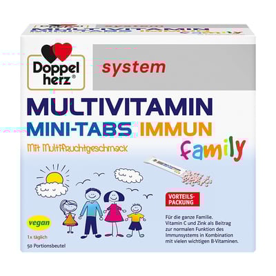 DOPPELHERZ Multivitamin Mini-Tabs family system