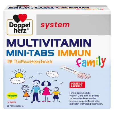 DOPPELHERZ Multivitamin Mini-Tabs family system Produktbild 1