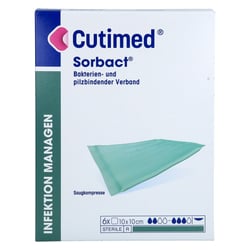 CUTIMED Sorbact Saugkompressen 10x10 cm