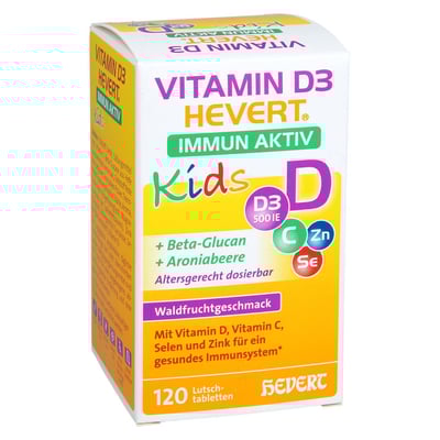 VITAMIN D3 HEVERT Immun Aktiv Kids Lutschtabletten