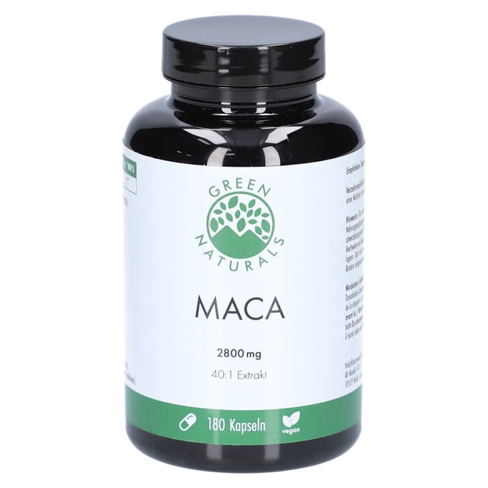 GREEN NATURALS Maca 2800mg hochdos.40:1 vegan Kps. Produktbild 1