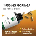 GREEN NATURALS Moringa 1950 mg Kapseln vegan Produktbild 2