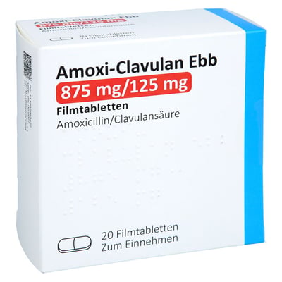 Amoxi-Clavulan Ebb 875 mg/125 mg Produktbild 1